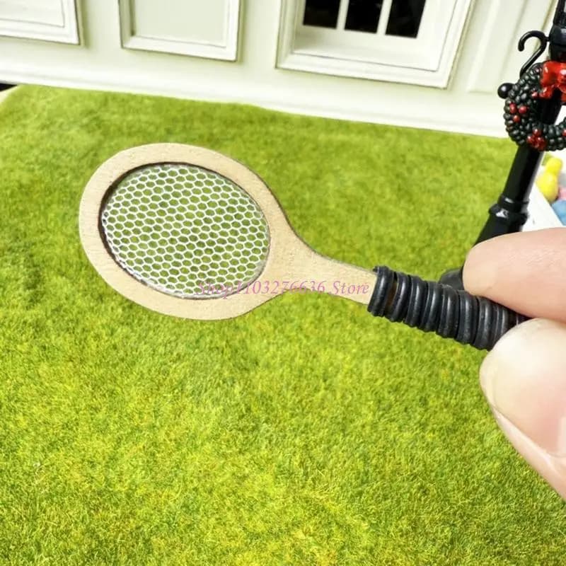Racconta da sport in legno in miniatura R6FD per le bambole decori della stanza 1/12 in giocattolo display