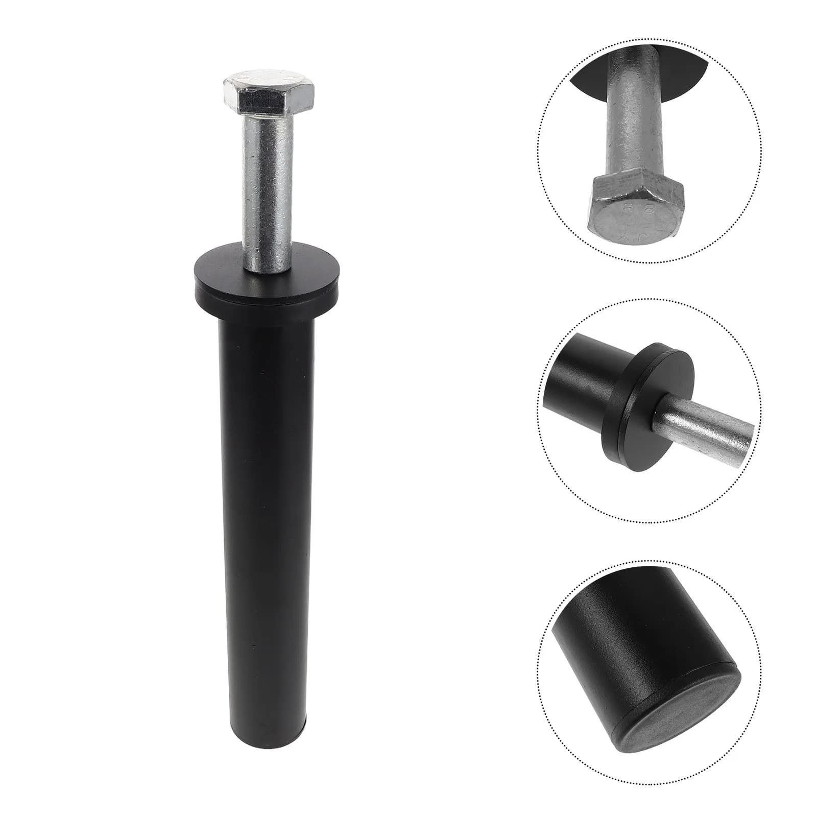 Wall Mounted Barbell Holder Heavy Duty Vertical Barbell Storage Rack Black Home Gym Weight Plate Storage Organizer Fitness Hooks