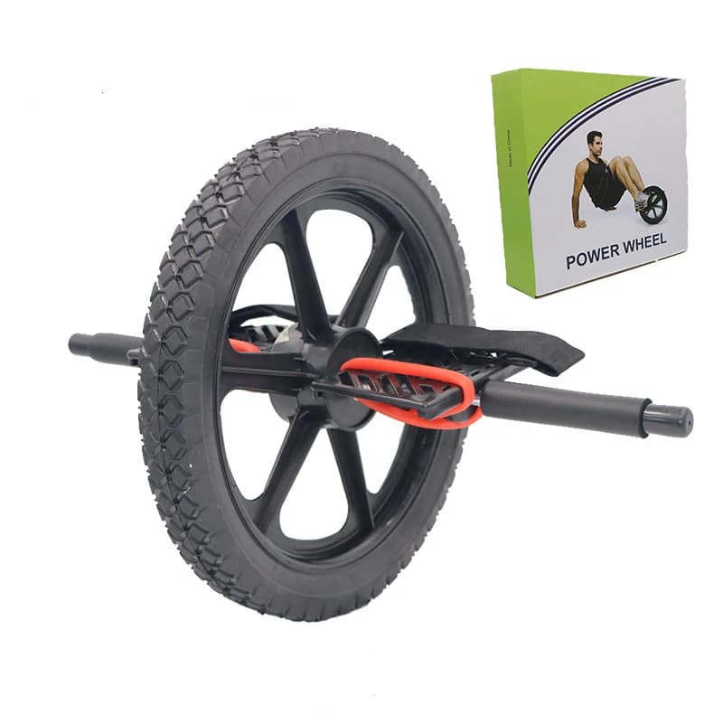 Custom Home Training Abdominal Roller, Pedal with Two Wheels for Abdominal, Black ABS YT67