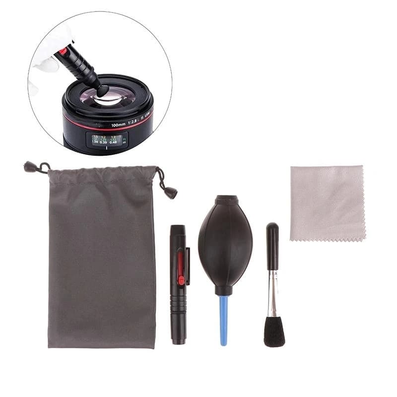 1 set di pulizia per fotocamera digitale Mirrorless Slr, tastiera per schermo portatile, soffiaggio d'aria, adatto per set di pulizia del panno per lenti