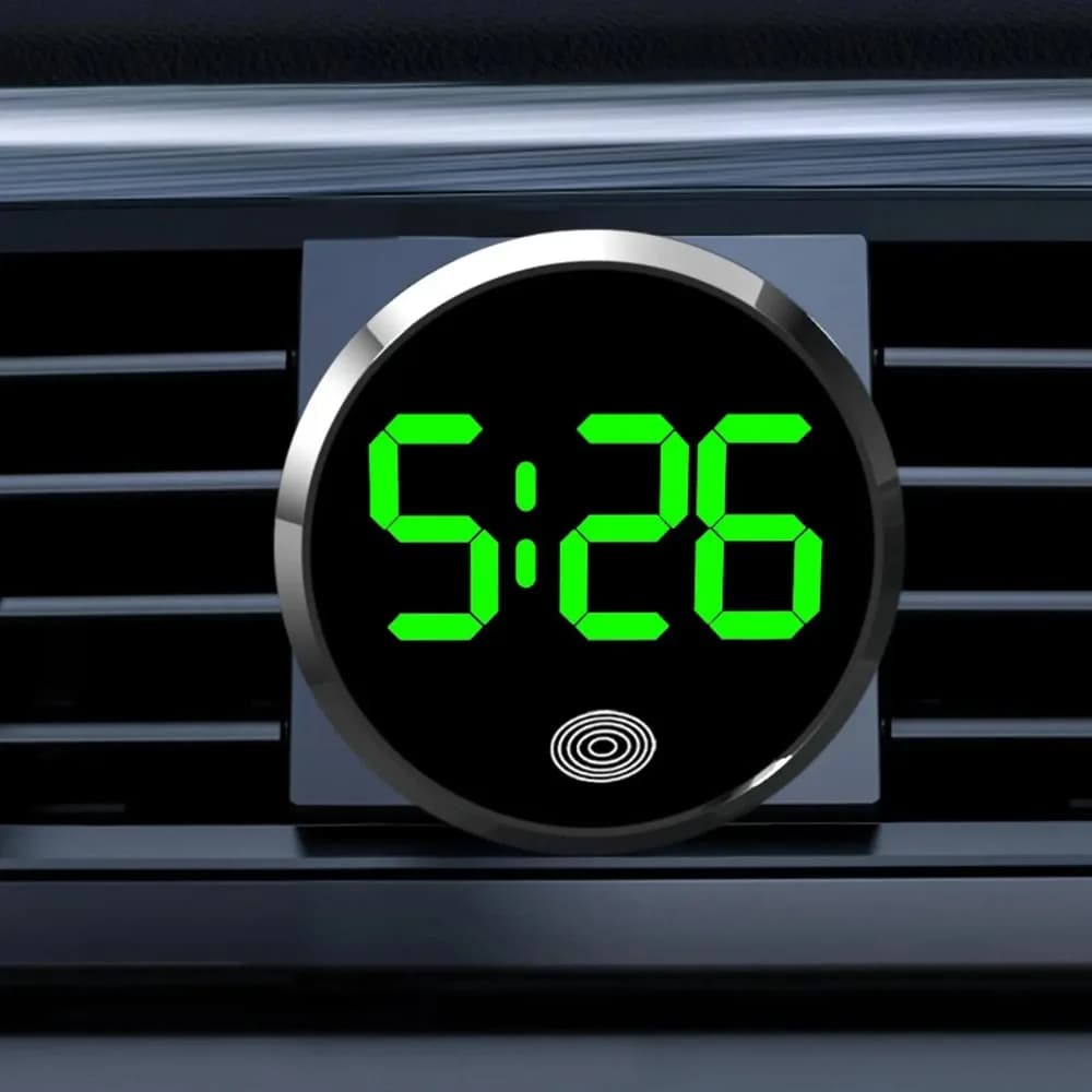 LED Watch for Fashion Car with Touch Control and Luminous Display for Refrigerator, Camper, Room, Travel, Vehicle