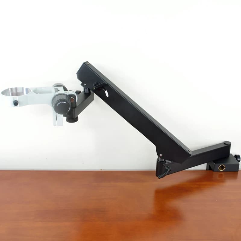 Supporto Articolato con Morsetto e Rack di Focalizzazione da 76mm per Microscopio Trinoculare Binoculare