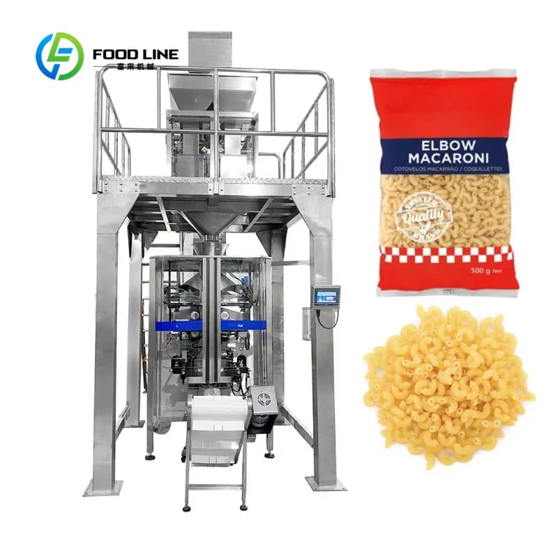 Samfull Vertical Pillow Bag Automatic Machine for Packing Grain Granule 2 Head 4 Head Weigher Automatic Packing Machine for Food