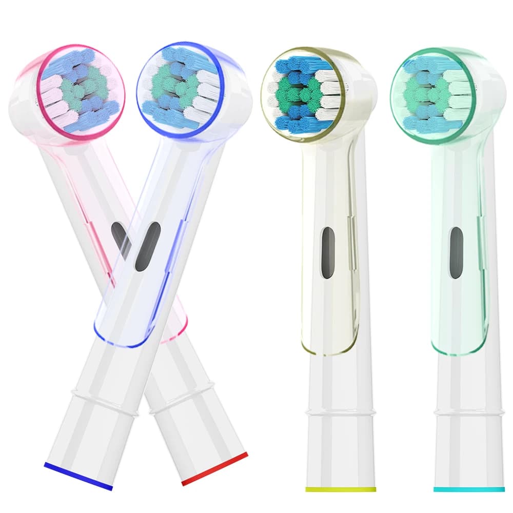 Professional spare heads and brush heads for home and travel, compatible with Oral B electric toothbrush