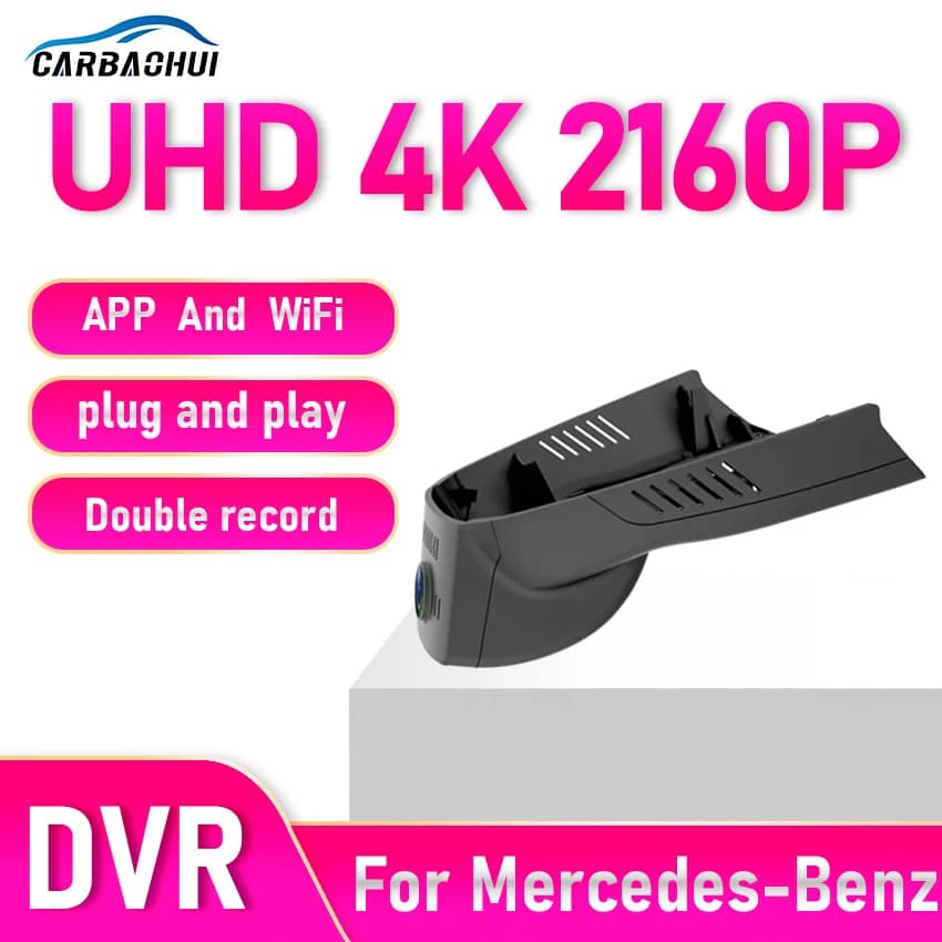 Registratore video DVR per auto Plug and Play a doppia lente per Mercedes-Benz GLA180 GLA200 GLA250 W117 X156 2013 2014 2015 Dash Cam