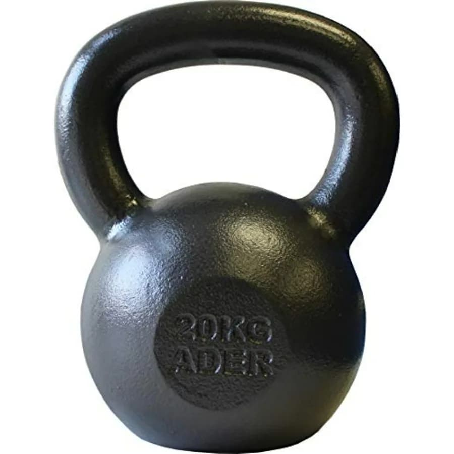 Ader Premier Kettlebell 20 kg Ideal for strength training and functional fitness workouts Durable cast iron design with Ergonomi