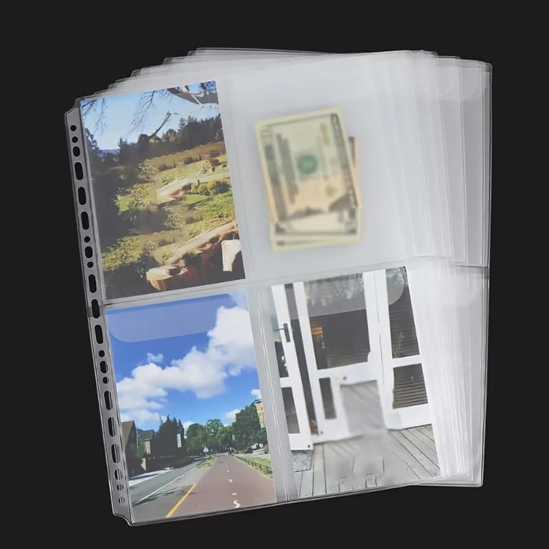 10 buste porta documenti A4, buste per contanti senza cerniera, custodie per cartelle, sacchetti per documenti con patta, inserti per raccoglitori a fogli mobili, raccoglitore per budget