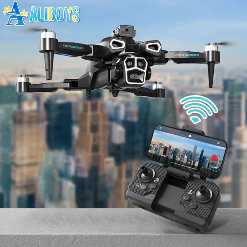 H35 RC Drone Wifi 4K Doppia Fotocamera Quadcopter 360 Evitamento Ostacoli Flusso Ottico Elicottero di Controllo Remoto Regali Di Natale Per Bambini