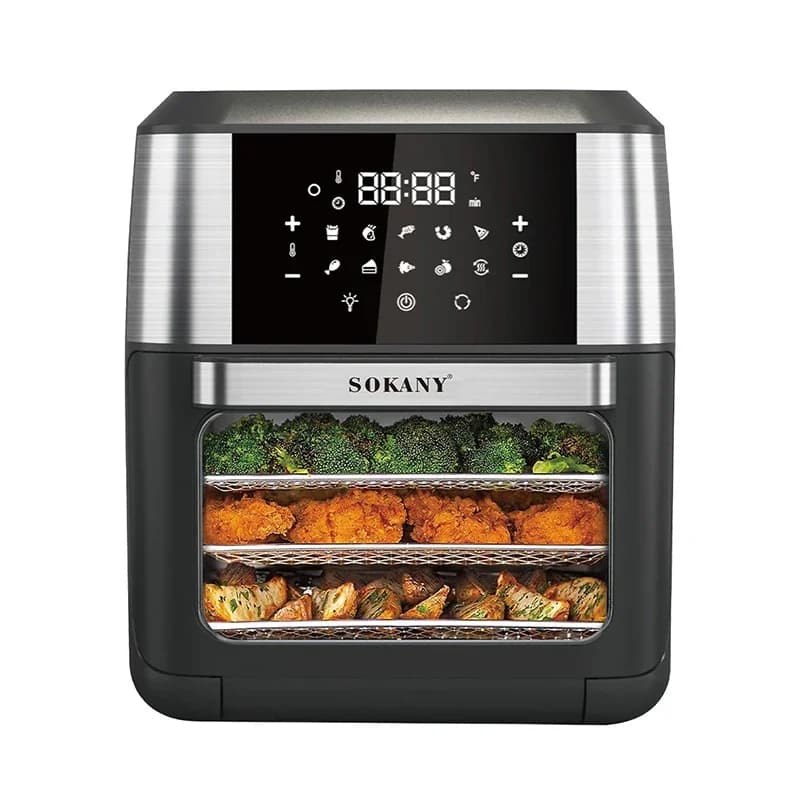 SOKANY Kitchen Home Recipe Accessories Industrial Air Fryer for Electric Deep Potatoes without 12 Liters Oil