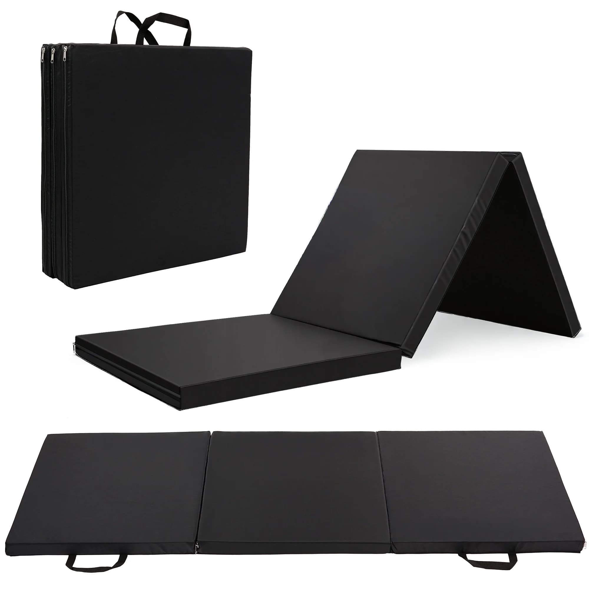 Thick Tri-Fold Yoga Mat for Home Gymnastics Stretching Core Training and Fitness Practice