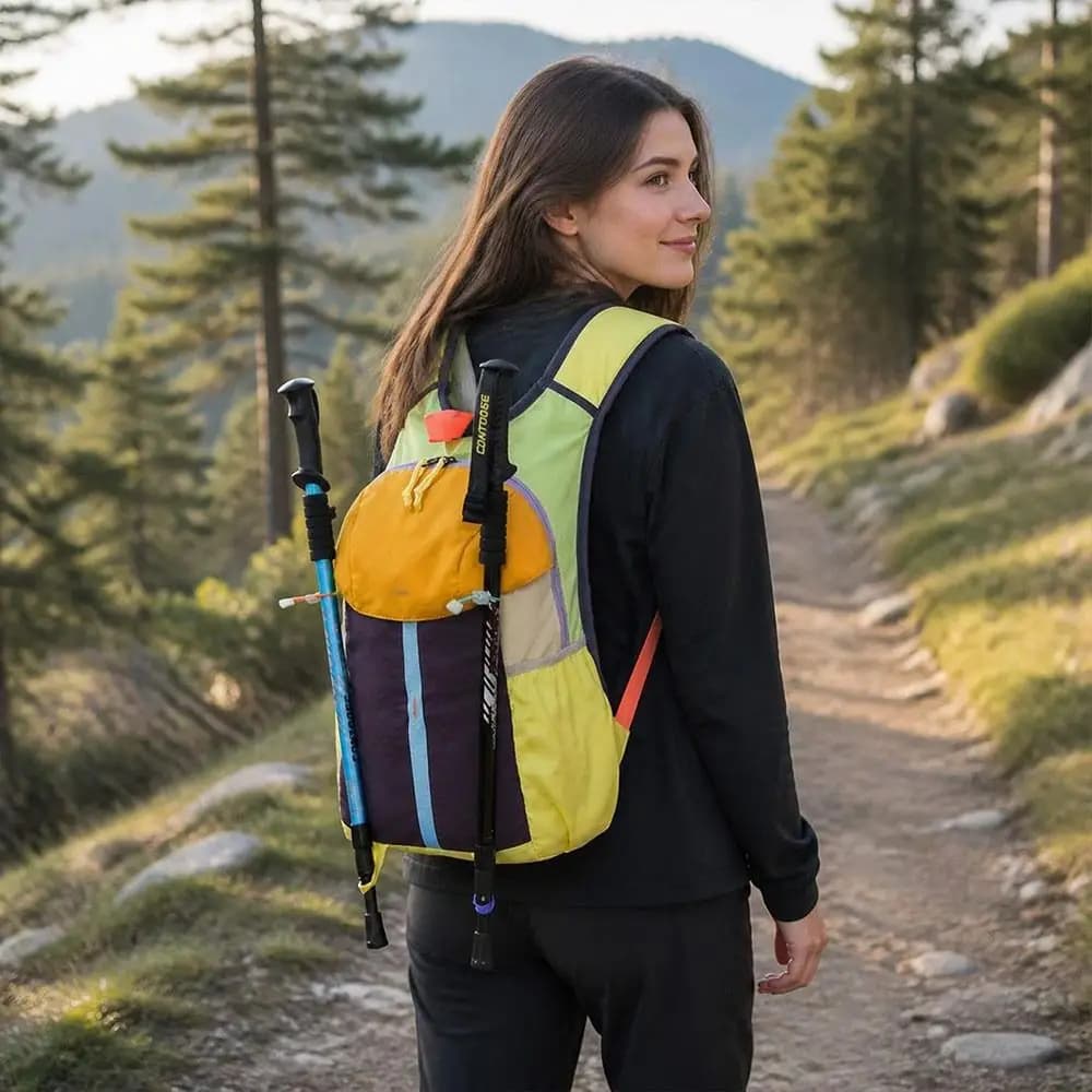 Breathable Outdoor Mountaineering Bag Large Capacity Waterproof Hiking Backpack Lightweight Nylon Climbing Backpack Running