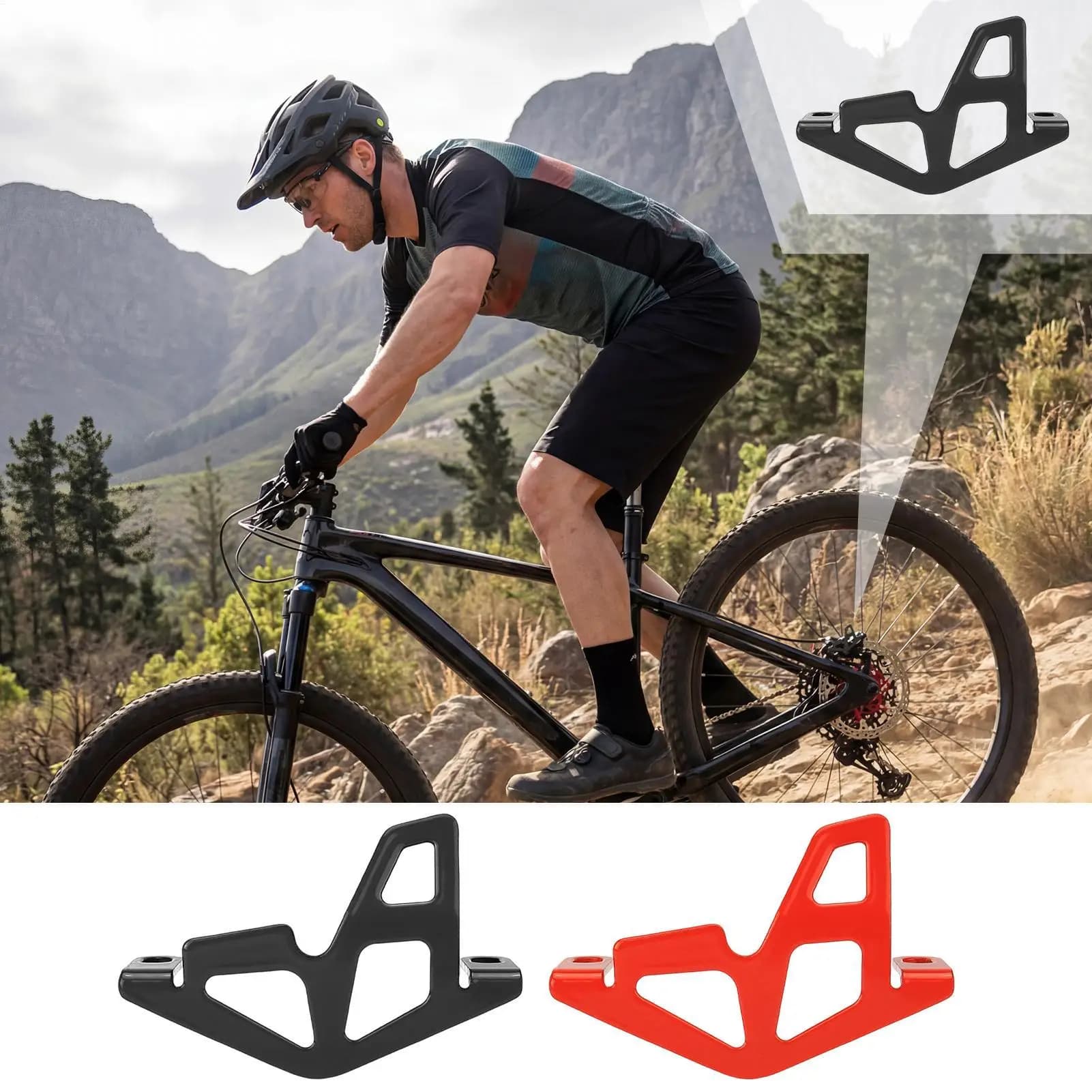 Protezione Freno Bici da Montagna, Scudo Antiurto in Lega di Alluminio, Copertura Protettiva per Pompa Freno Bicicletta per Mozzo Ruota, Ciclismo Outdoor