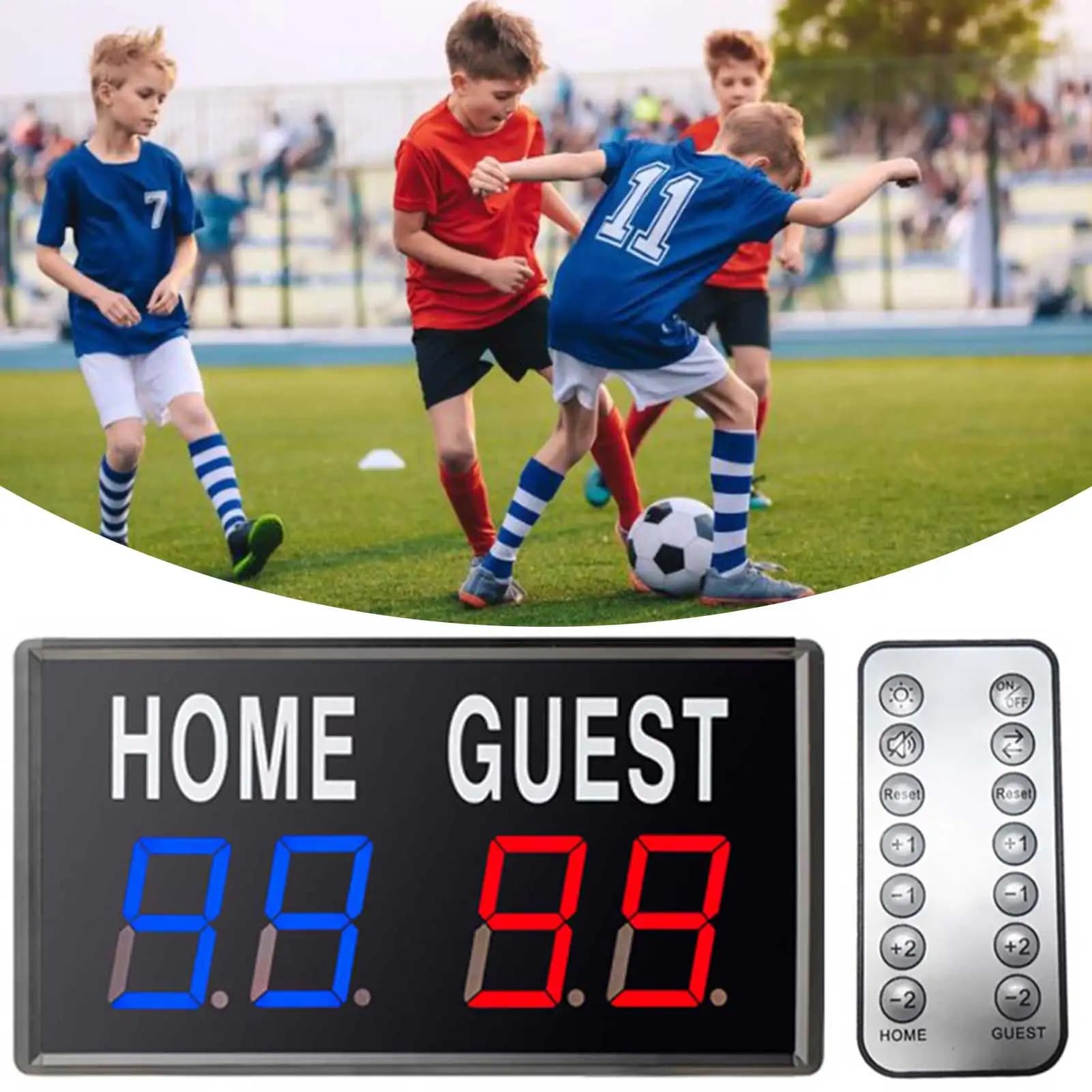 Tabelloni segnapunti elettronici a LED a 4 cifre Tabelloni segnapunti digitali elettronici alimentati tramite USB per pallavolo, ping pong