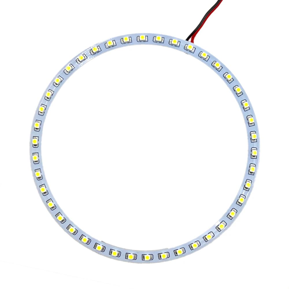 1 pz X bianco giallo rosso blu verde 150mm 45 LED angelo occhi anello rotondo auto SMD luce lampada lampadina faro DC9-14V