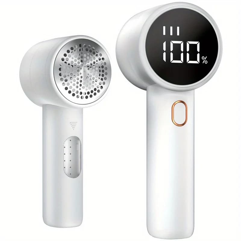 Levapelucchi Elettrico Ricaricabile USB, Rasoio per Tessuti con Display LED, Rimuovi Pelucchi Portatile per Vestiti e Mobili