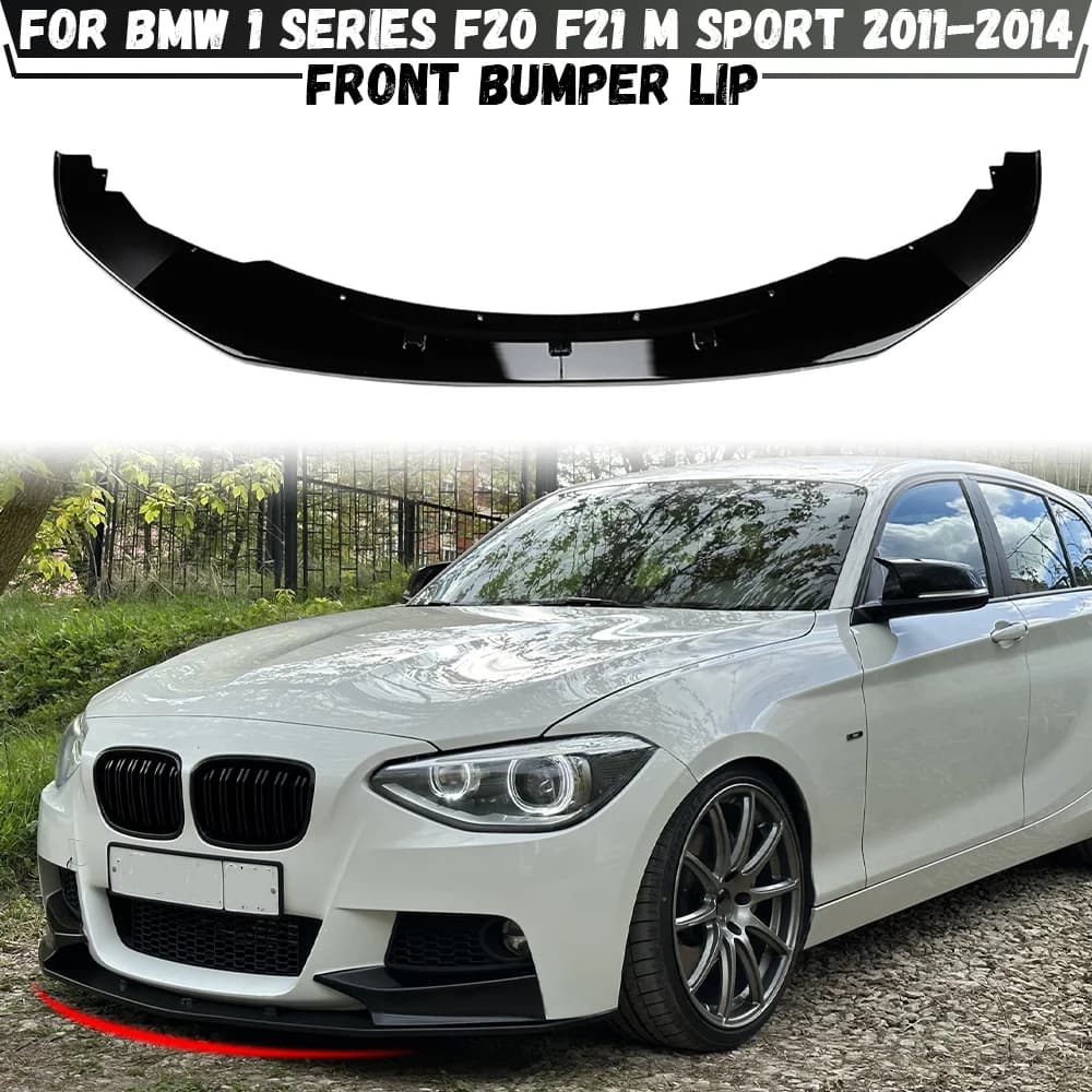 Paraurti anteriore Lip Spoiler Per BMW Serie 1 F20 F21 M Sport 2011-2014 Pre-Lci Spoiler Lip Diffusore Copertura Tuning
