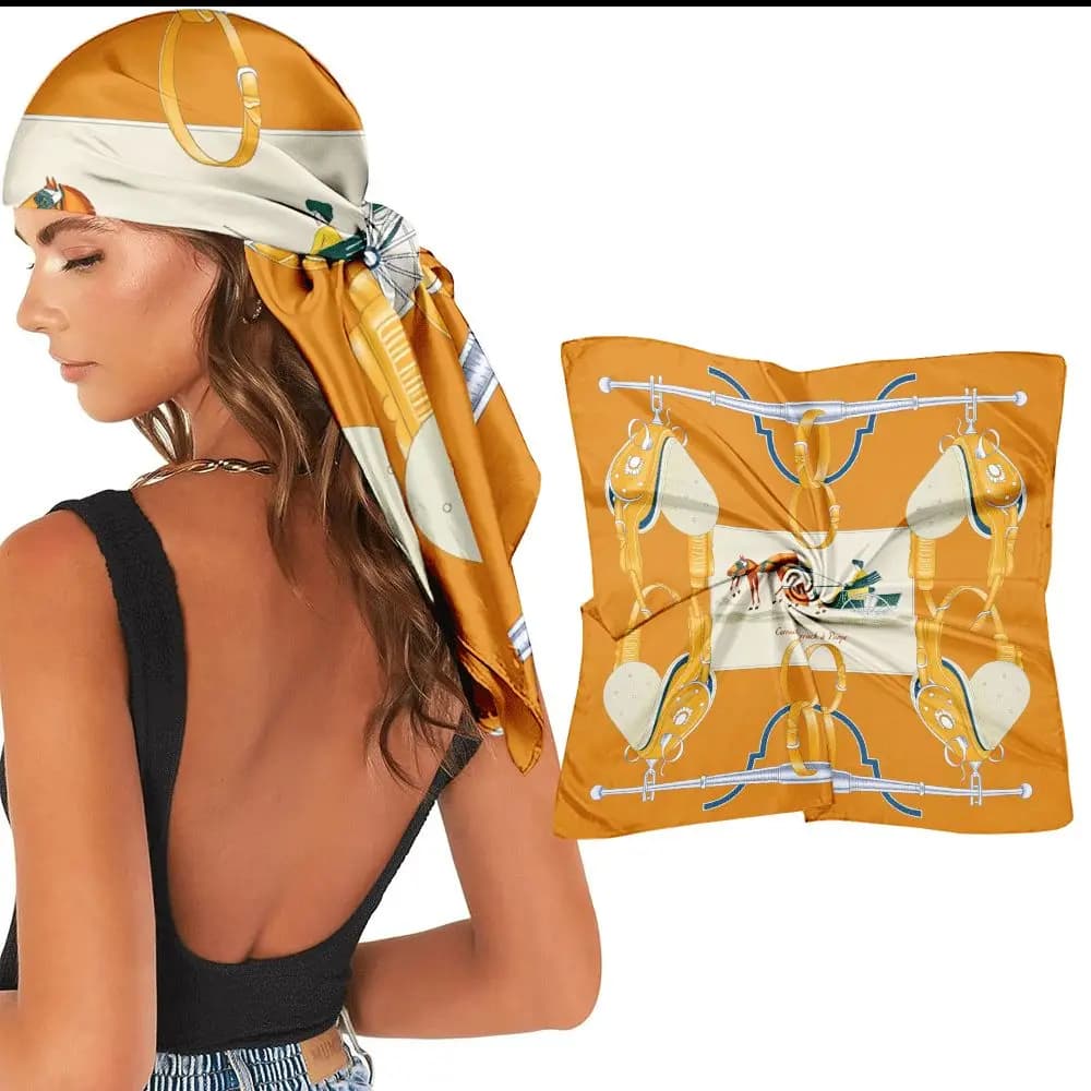 Foulard Oversize in Chiffon, Essenziale per Viaggi, Sciarpa Completamente Coprente per Protezione Solare, Adatta per Decorazione di Testa e Borsa