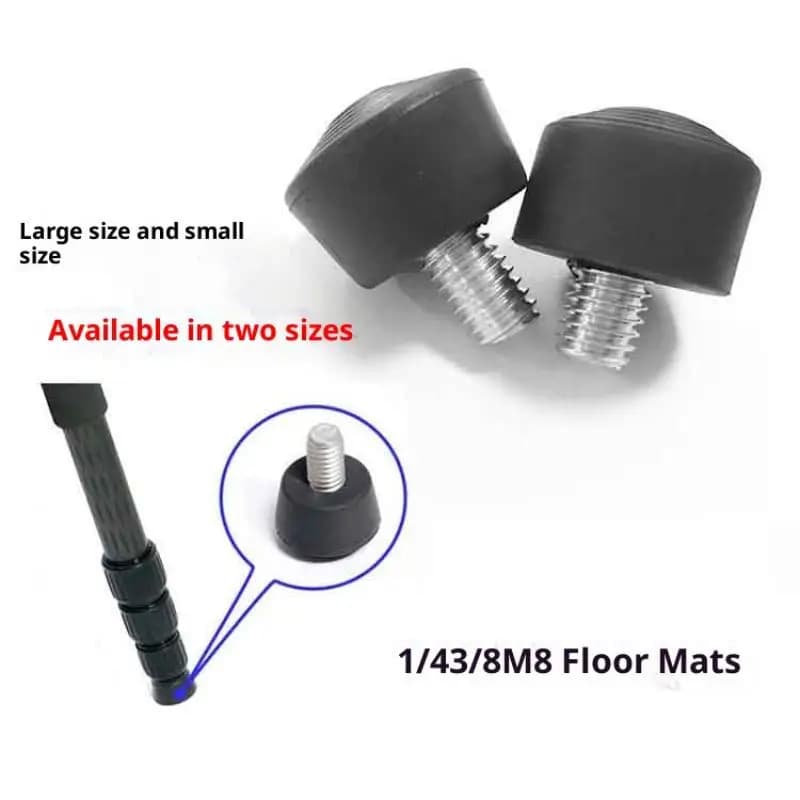 1Pc Universale Antiscivolo Gomma Rilievo Del Piede Spike 3/8 1/4 Pollici M8 Per Treppiede Monopiede Fotografia Accessori