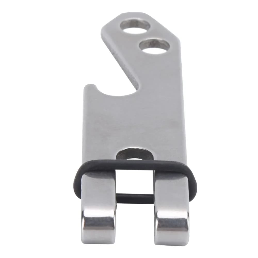 Durable Stainless Steel Suspension Belt Clip With Rubber Ring Compact Belt Clip Double-Sided Money Pocket Clip Outdoor