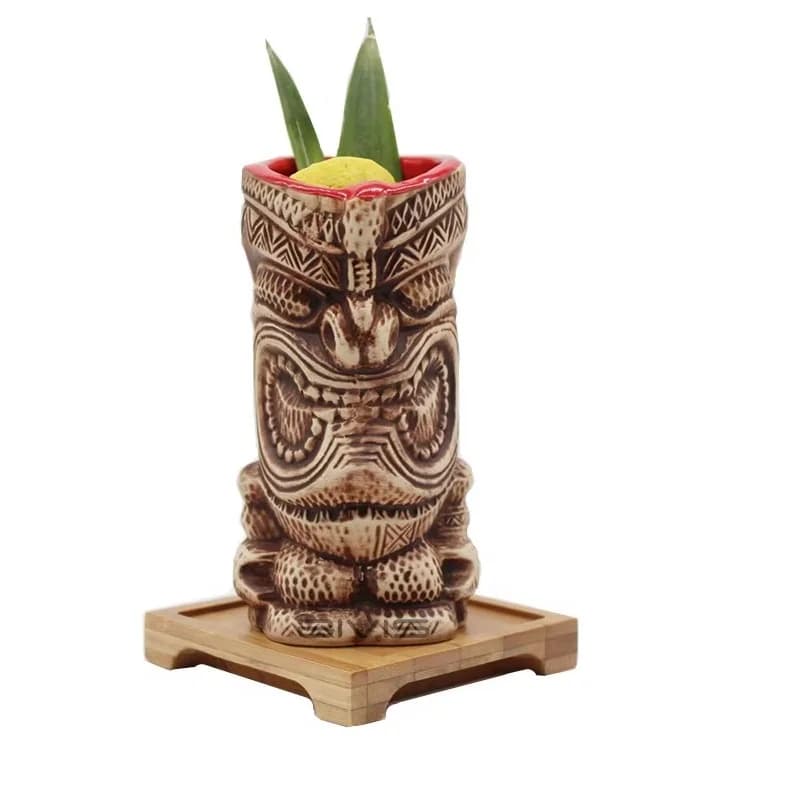400ml Hawaii Tiki Tazze Tazza da cocktail Birra Bevanda Tazza da vino Tazza in ceramica Pasqua Islander Tiki Tazze Strumenti da bar Articoli da bar