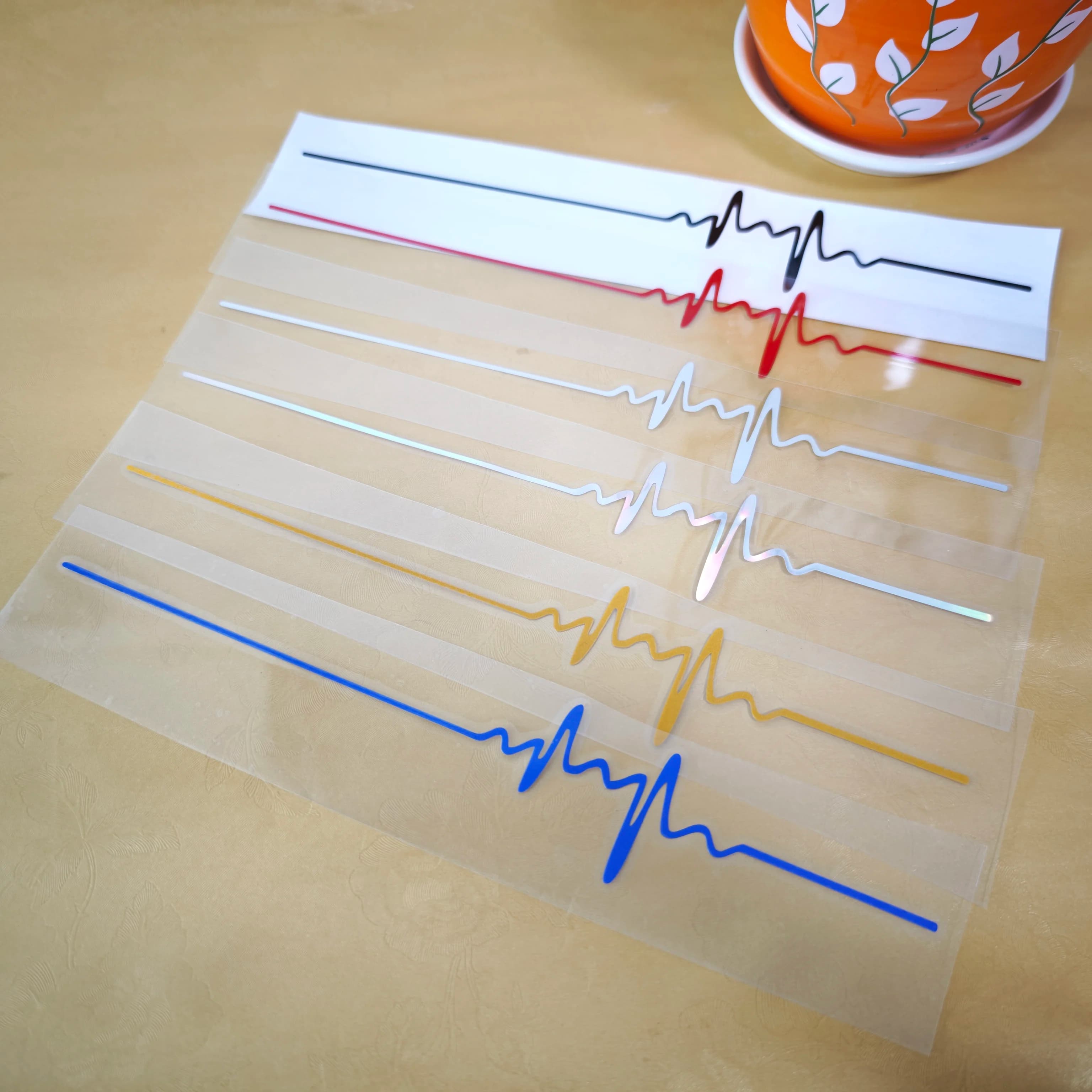 1PC Heartbeat Trackpad Motorcycle Stickers Waterproof DIY Fuel Tank Side Panels Vinyl Decals Motorbike Car Decoration