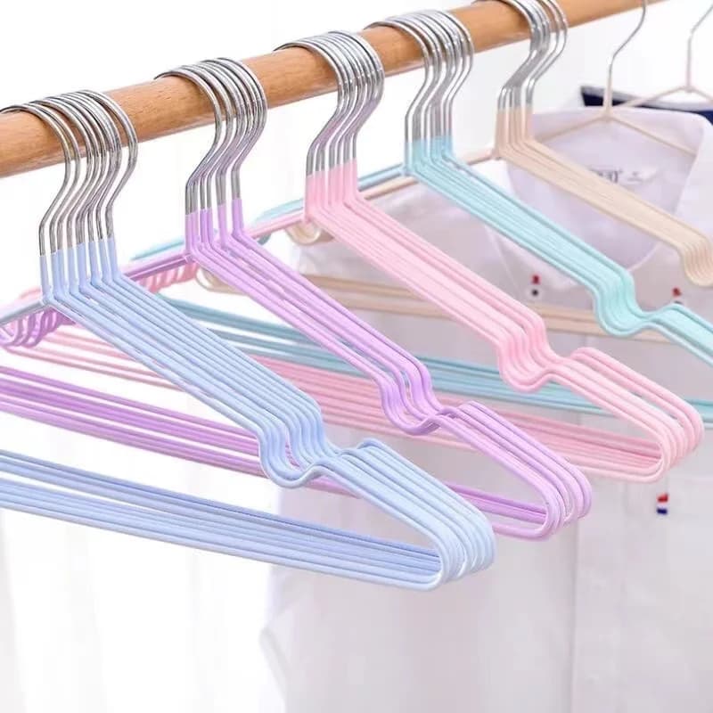 Seamless Home Use Grassy Iron Clothes Stand for Simple Adult Metal Clothes with Non-slip Dipped Plastic Slot