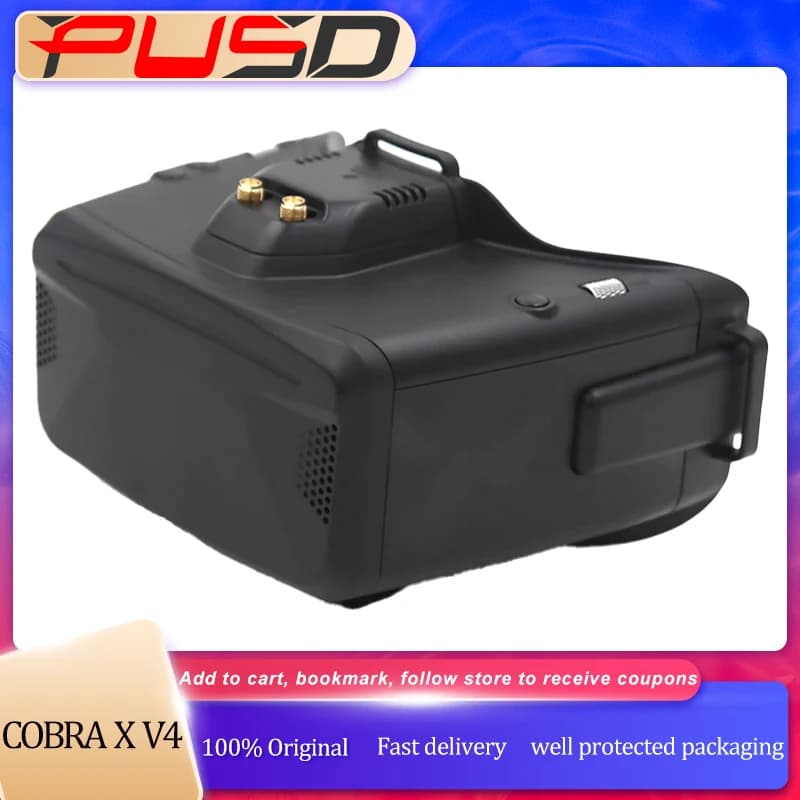 In Stock SKYZONE Cobra X V4 FPV Goggles 5.8GHz 48CH Steadyview Receiver 1280x720 DVR Head Tracker Box Style For FPV RC Drone