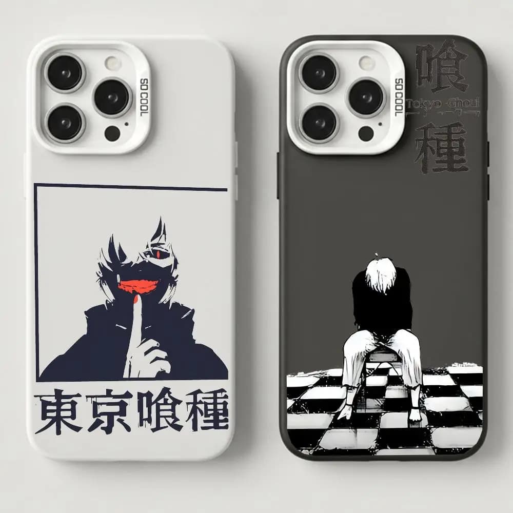 Cover per iPhone 17, 16, 15, 14, 13, 12, 11 Plus, Pro Max, XS - T-Tokyo Ghoul