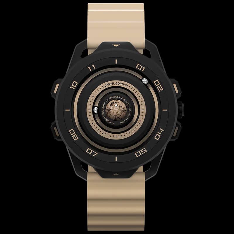 Waterproof Bright Men Quartz Watches With Magnetic Analog Silicone Strap With Planet Series Latest Design Iron Ball