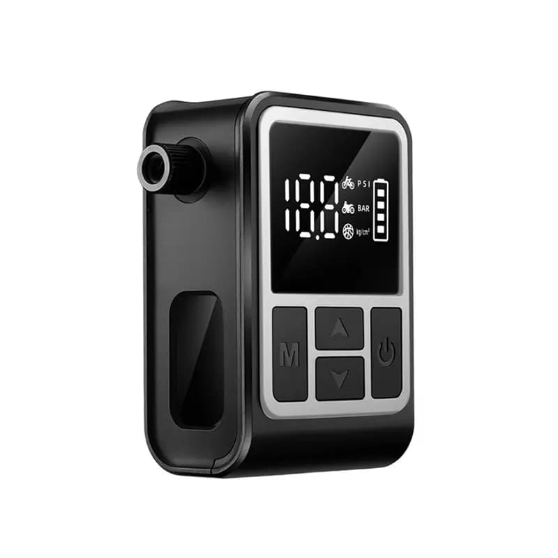 Pompa Elettrica Digitale Mini Y67A con Arresto Automatico, 130PSI, Ricaricabile USB-C, per Bici, Moto, Palloni, con Finestra Illuminata