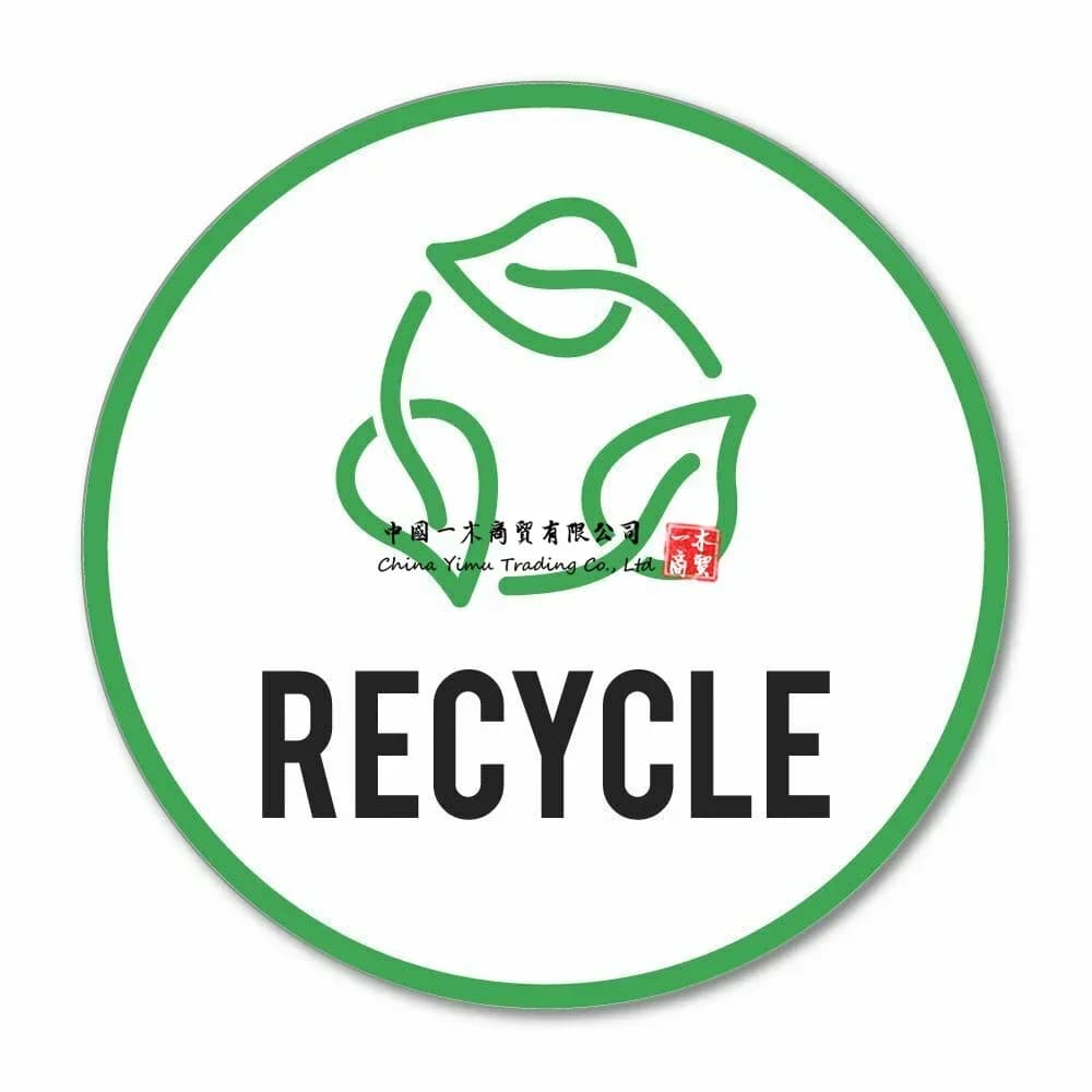 Adesivo per riciclo, grafica per cartello da finestra, per bidone, sicurezza auto