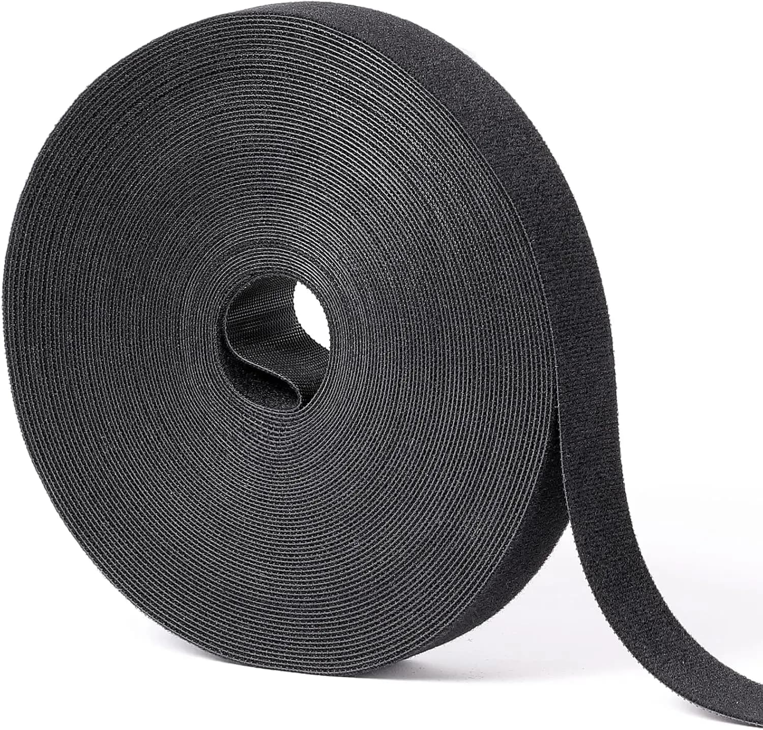 60ft Hook and Loop Roll, Double-Sided Self-Gripping Straps, Reusable Cable Ties for Home Office
