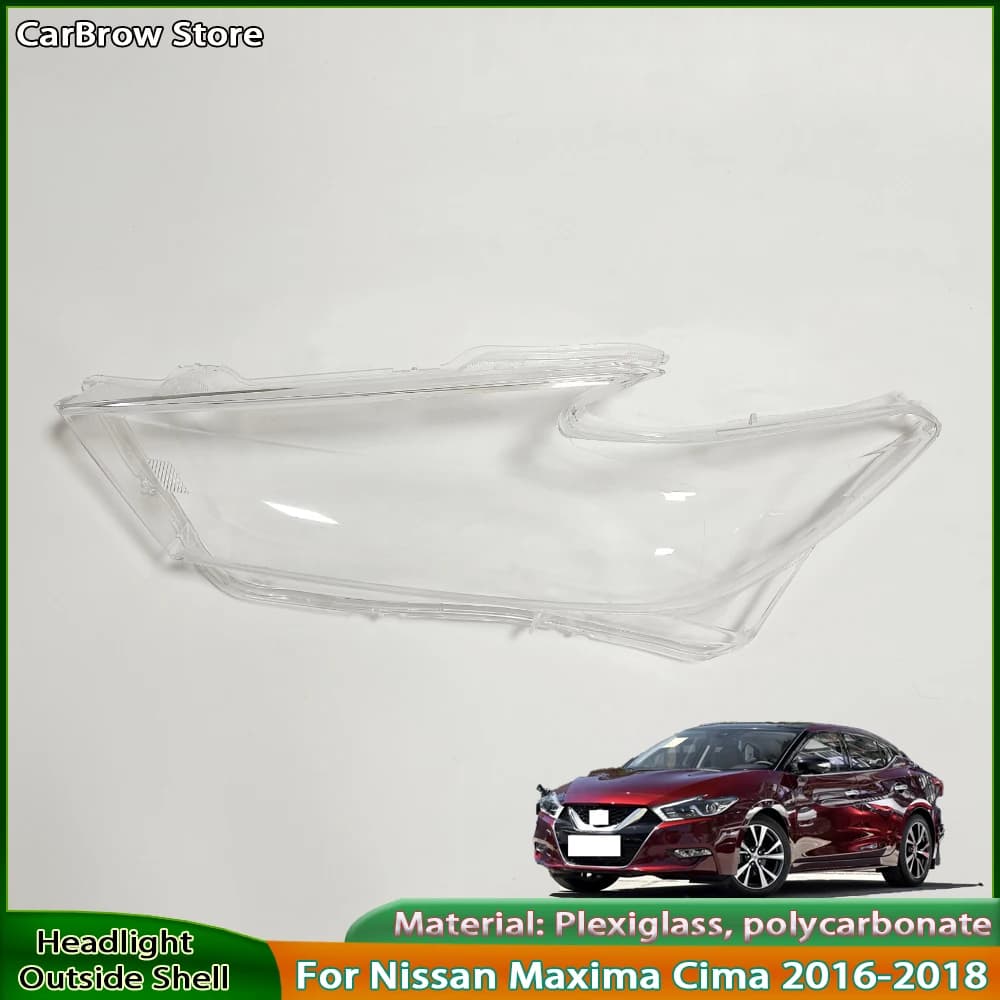 Faro Borsette Lente Plexiglass Per Nissan Maxima Cima 2016 2017 2018 Faro Anteriore Copertura Paralume Trasparente Paralume