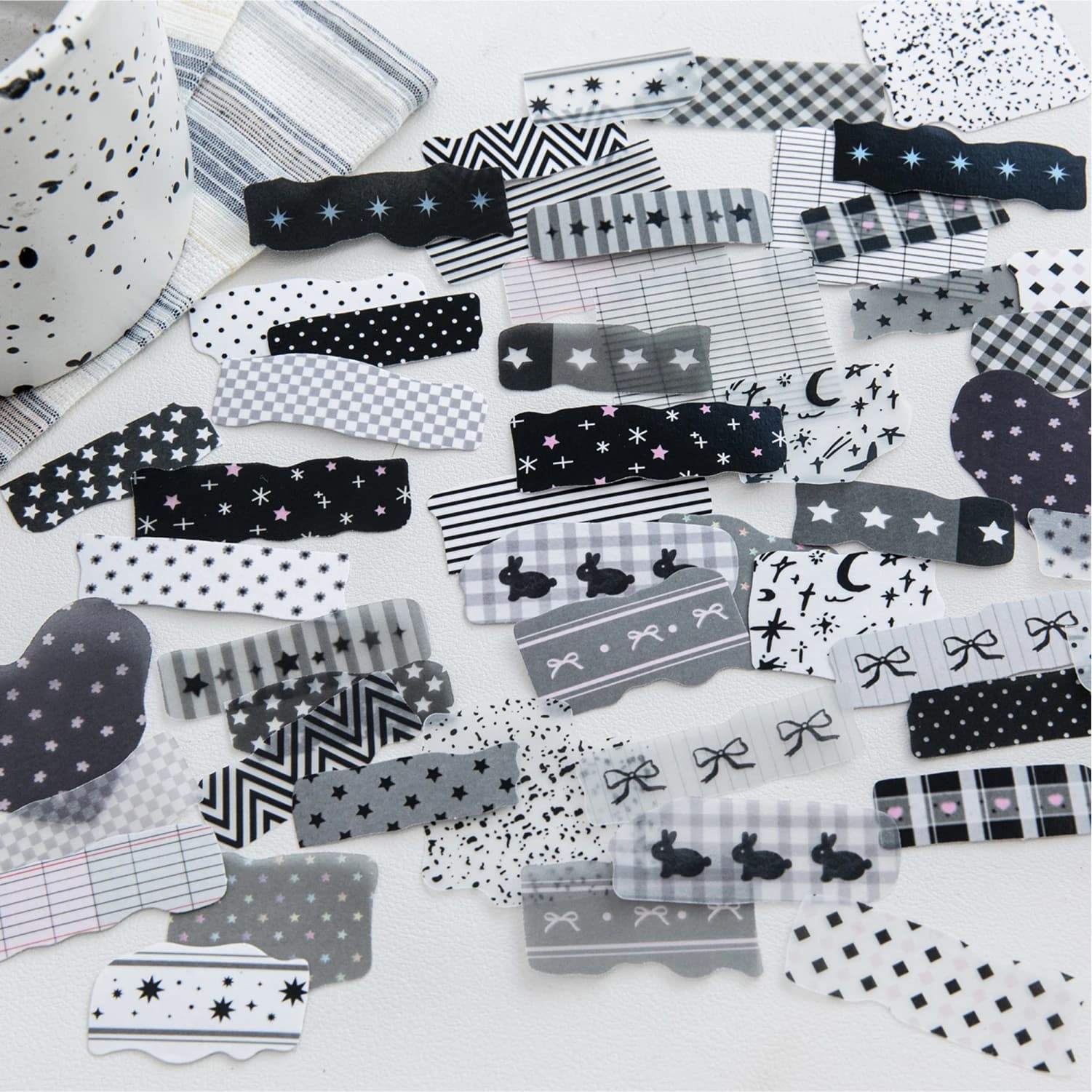 50 sheets Large quantity zero shredded paper Sticker Junk Journal Collage Decoration Scrapbook Diary Cute Sticker