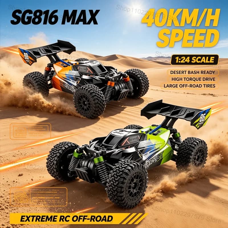 NEW SG816 PRO/MAX RC Cars 40km/h High Speed Remote Control Truck Electric 4WD Off-Road Drift Climbing Racing Vehicle Toys Gifts