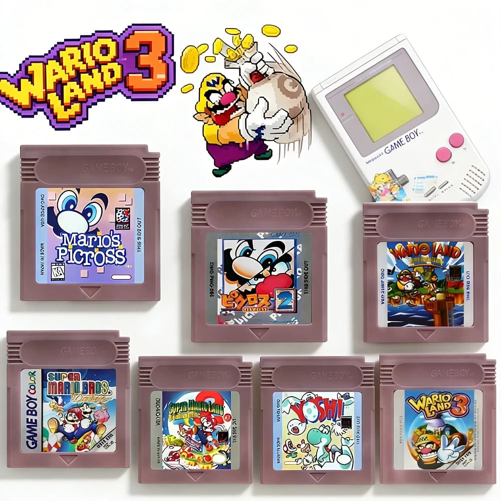Nuova Cartuccia di Gioco GBC 16 Bit, Scheda di Gioco 16 Bit per Console, Land Donkey Kong Land 2 Yoshi per GBC
