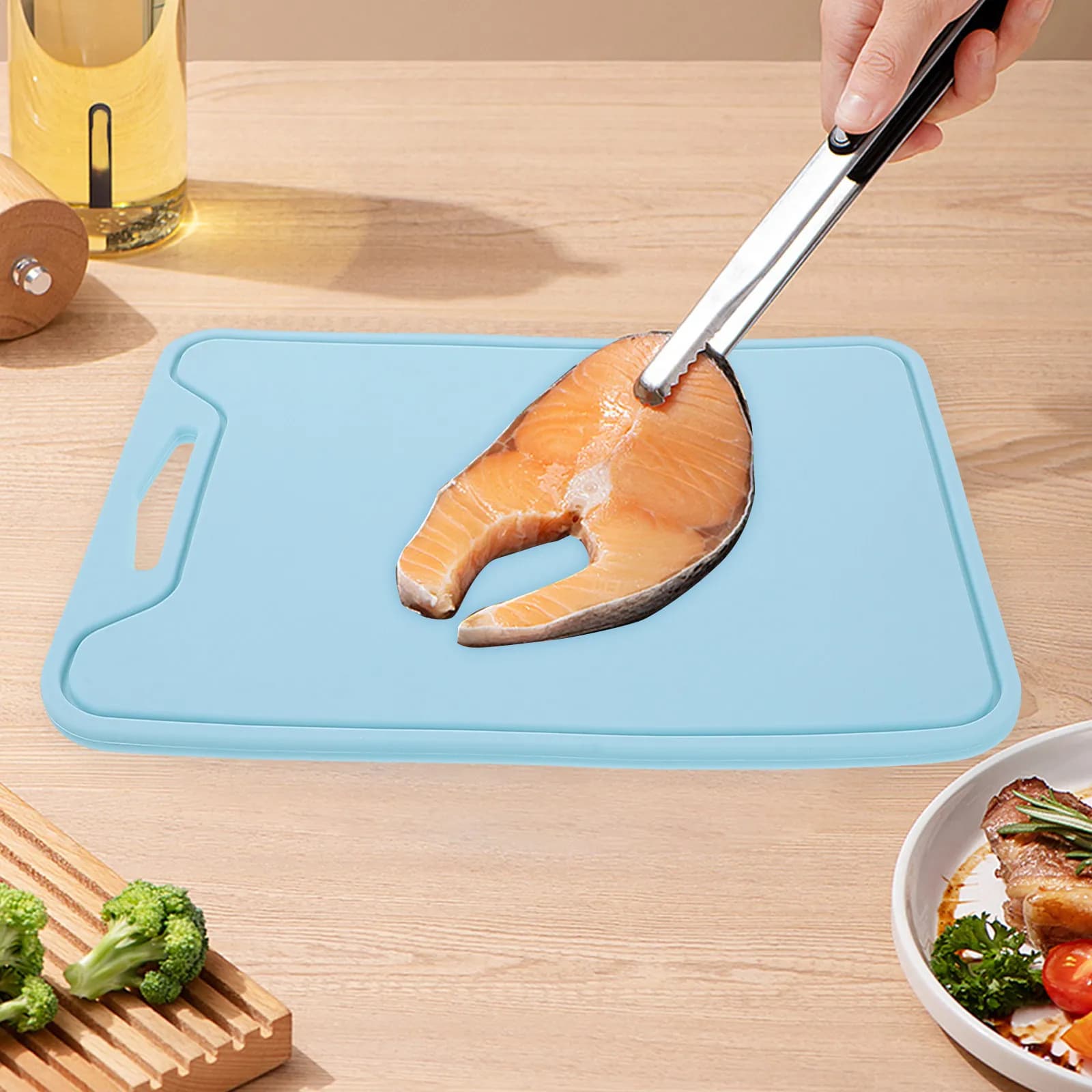 Tagliere Pieghevole in Silicone Leggero Multifunzionale per Cucina, Campeggio, Picnic, Casa, Ristorante, Hotel