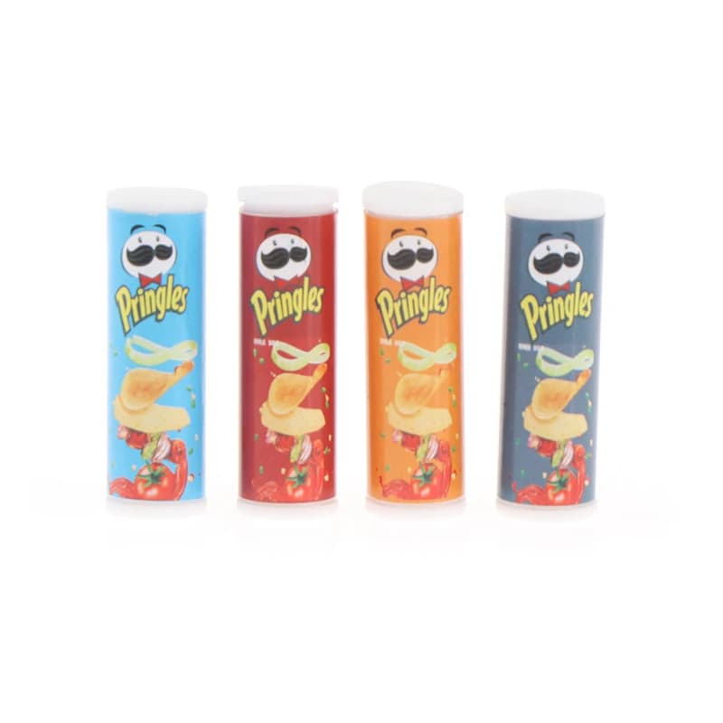 4 pz/set 1:12 casa delle bambole in miniatura cibo patatine fritte bottiglie modello accessori alimentari per la casa delle bambole Decor bambini giochi di imitazione giocattoli