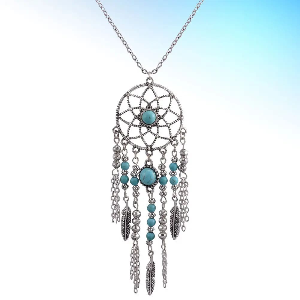 Bohemien Dreams Necklace with Alloy Pendant, Creative and Elegant Jewel, Gift for Woman, Ideal for Party, Dances, Beach, Shopping & Daily Use