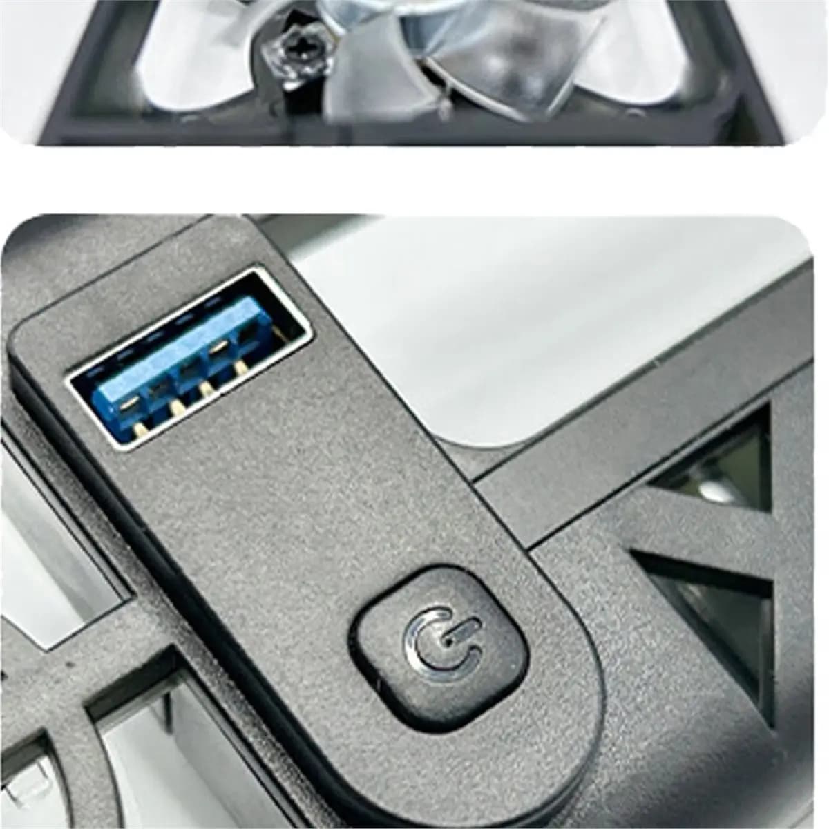 Ventola di Raffreddamento OKgood per Console PS5 Slim e Pro, Sistema di Raffreddamento RGB con Riduzione del Rumore, Accessorio per Dissipazione del Calore Alimentato via USB