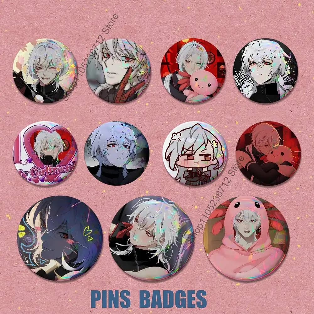 Gioco D-Date With Death M-Mangas Anime Cartoon Distintivo Spilla per zaino Vestiti Spille fatte a mano Accessorio regalo