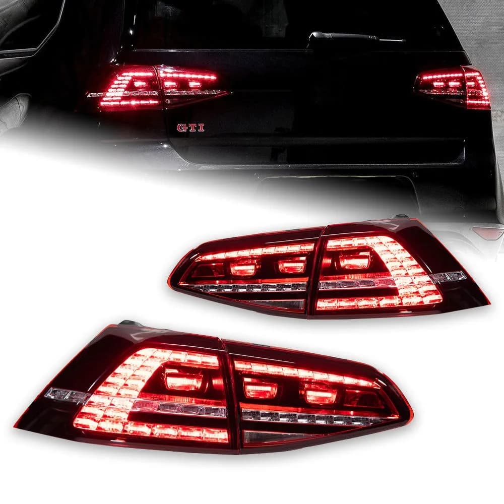 Fanale posteriore a LED per Volkswagen VW Golf 7 GTI MK 7 2013-2016 Indicatore di direzione del freno di nebbia posteriore