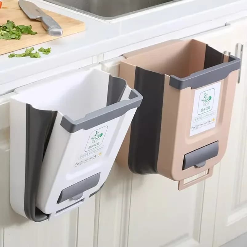 Cestino Pieghevole da Cucina, Cestino da Parete, Cestino da Appendere alla Porta dell'Armadio della Cucina, Cestino Pieghevole per Veicoli