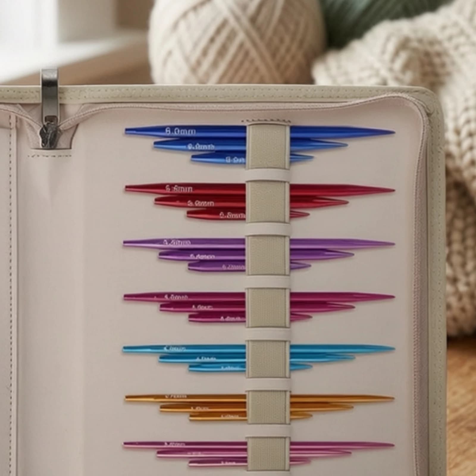 Interchangeable Knitting Needle Set Flexible Interchangeable Knitting with Cables Smooth Lightweight for Knitters