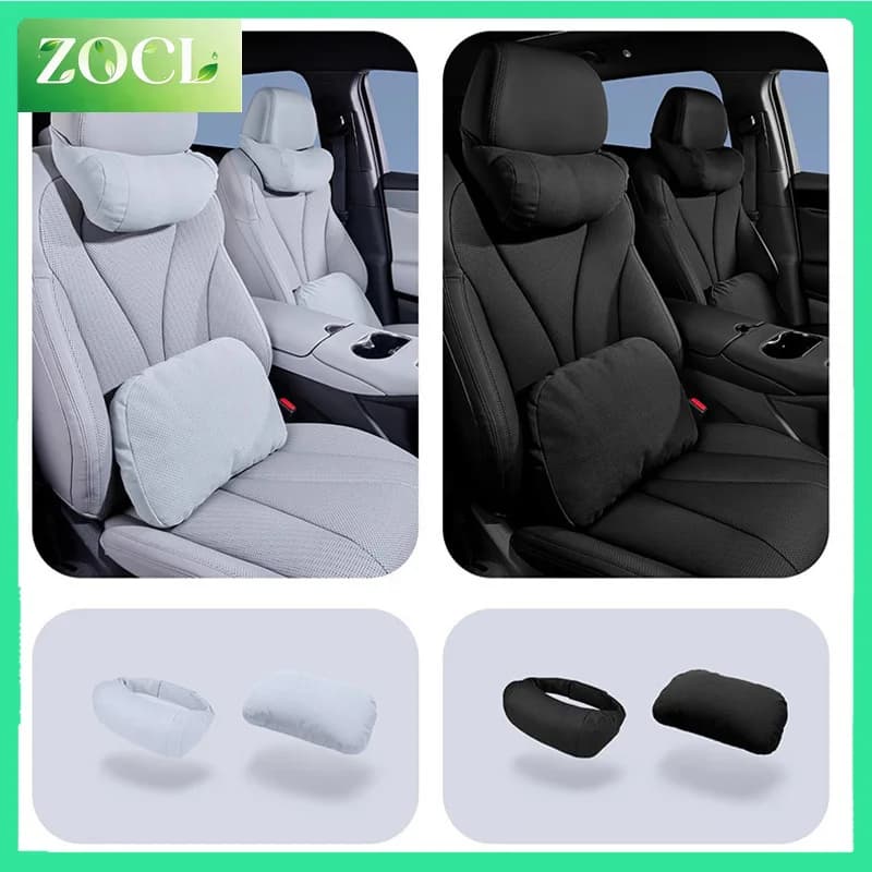 New For BYD Sealion Sea Lion 06 DM-i EV 2025 Car Seat Neck Pillow Suede Headrest lumbar support pillow Decoration Accessories Ki