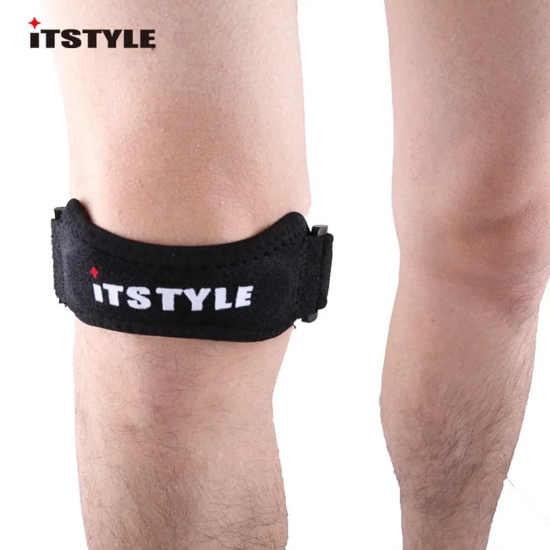 Supporto per ginocchio cintura per rotula, cinturino sportivo per calcio, corsa, protezione per ginocchiera Fitness