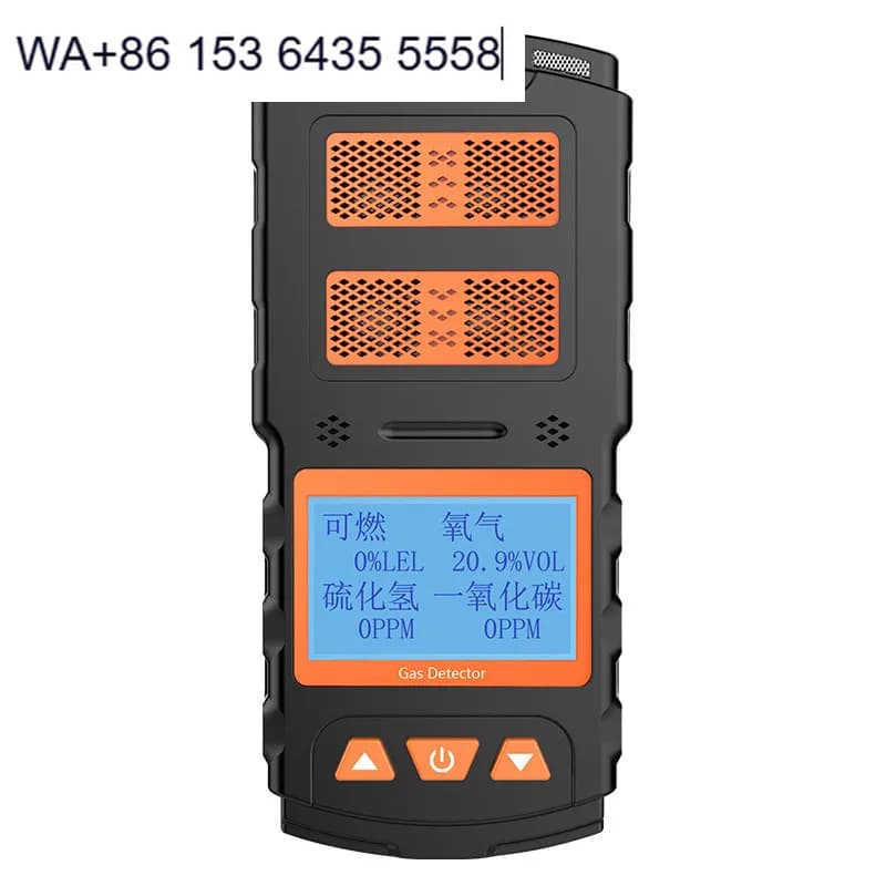 Portable IP65 Explosion-Proof Gas Detector 2-Year Sensor Life for Combustible Gases Carbon Monoxide Hydrogen Sulfur Dioxide