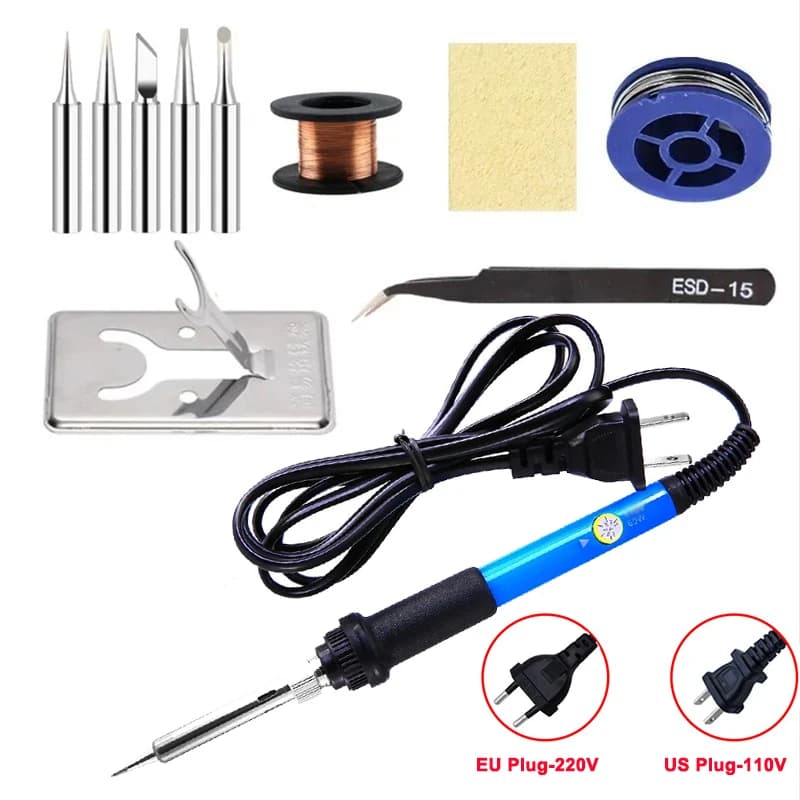 Adjustable temperature electric welding 60 W Electrical welding tool Welding repair tool (note local voltage)