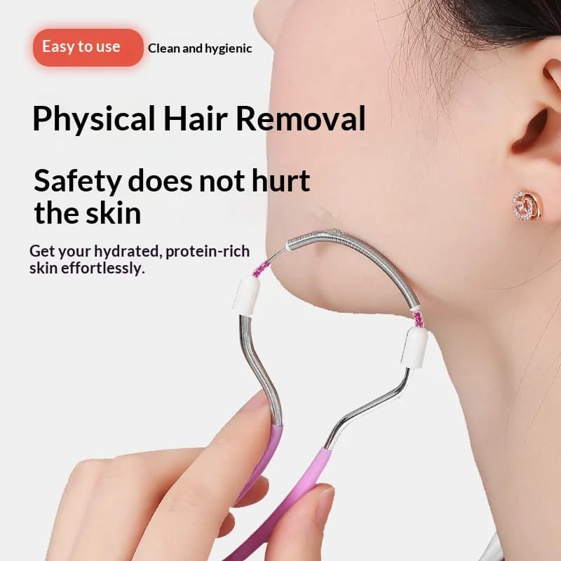 1/3/5PCS Women Spring Facial Hair Remover Stainless Steel Bendable Roller Epilator Stick Smooth Face Hair Removal Beauty Tool