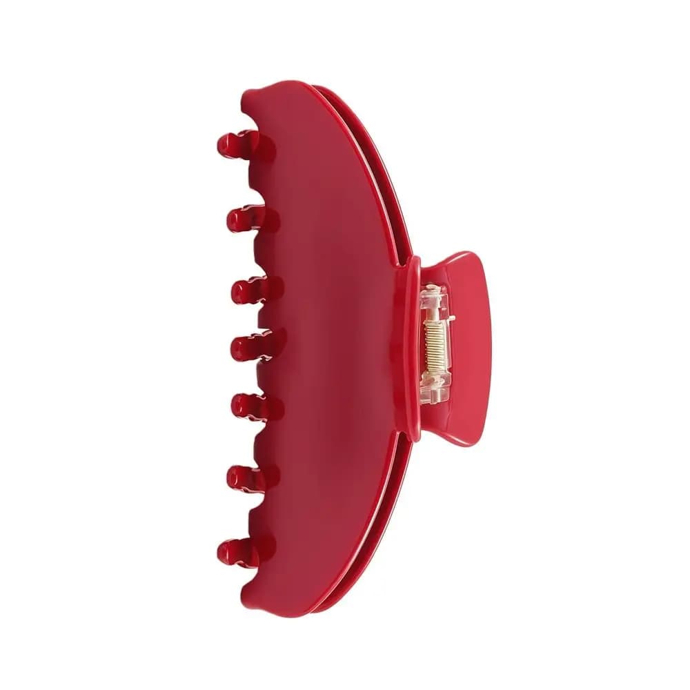 4-Inch Cherry Red Claw Clips for Long and Thick Hair